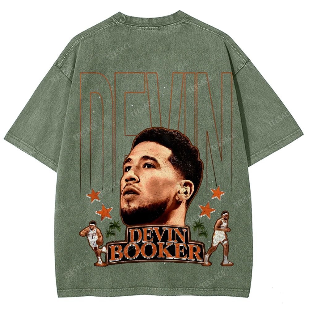 Devin Booker Tee  Unisex Fit Washed T-Shirt 