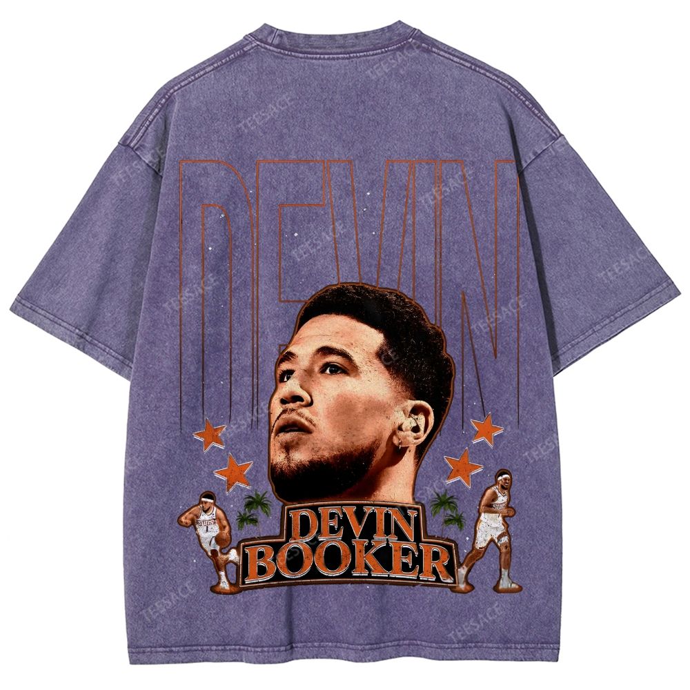 Devin Booker Tee  Unisex Fit Washed T-Shirt 
