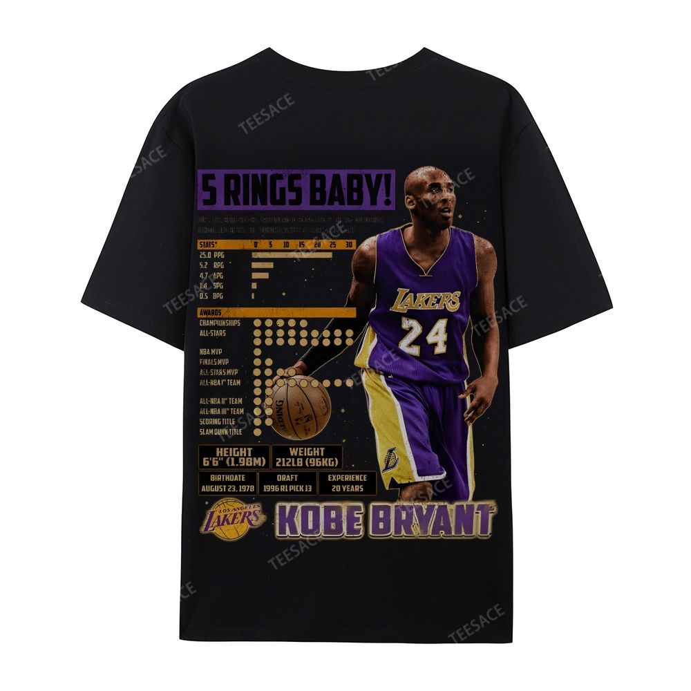 Kobe Tee Casual Short Sleeve T-Shirt  