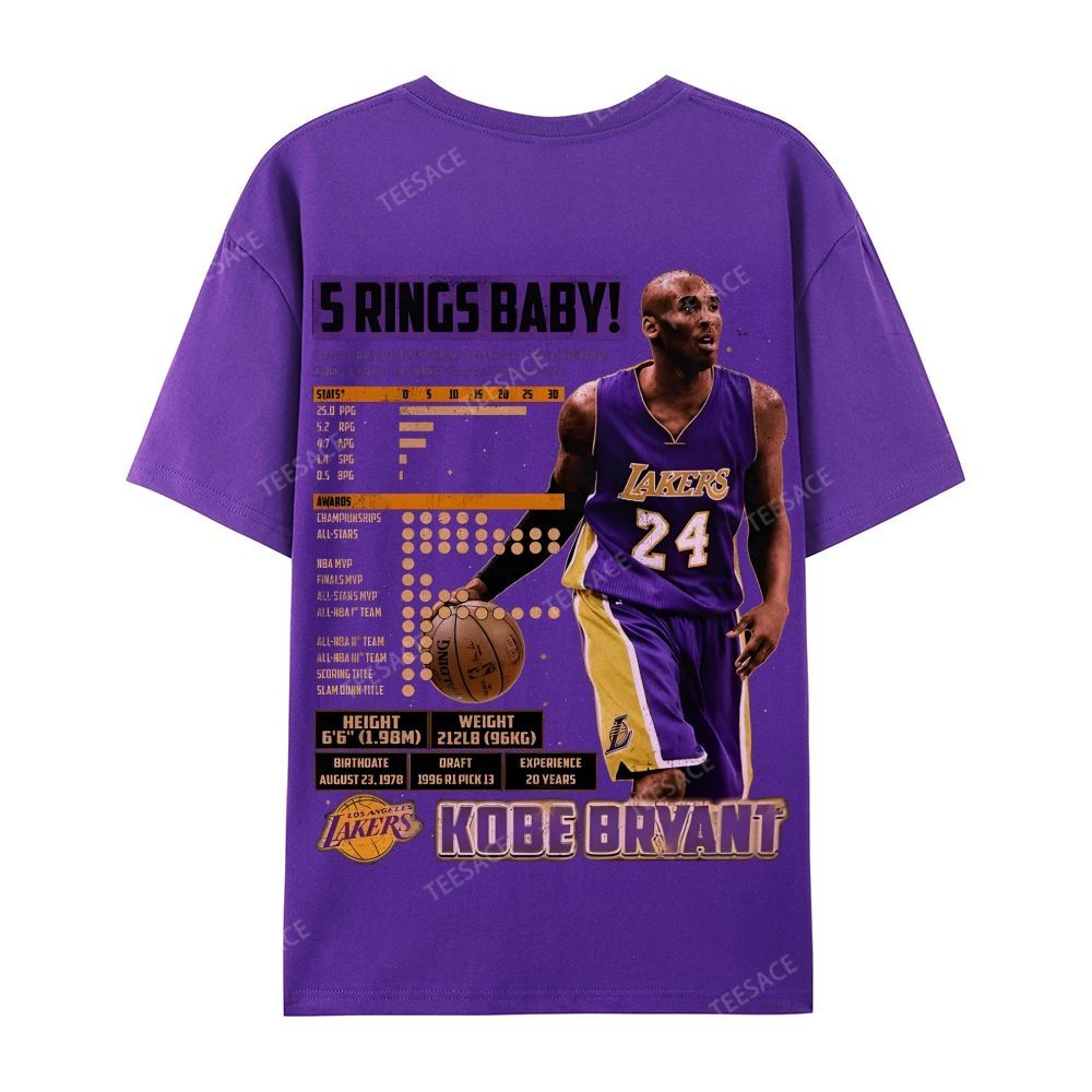 Kobe Tee Casual Short Sleeve T-Shirt  