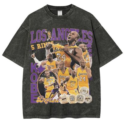 Kobe Tee 24  Unisex Fit Washed T-Shirt 