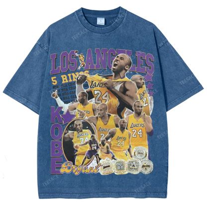 Kobe Tee 24  Unisex Fit Washed T-Shirt 