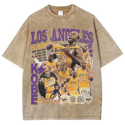 Kobe Tee 24  Unisex Fit Washed T-Shirt 