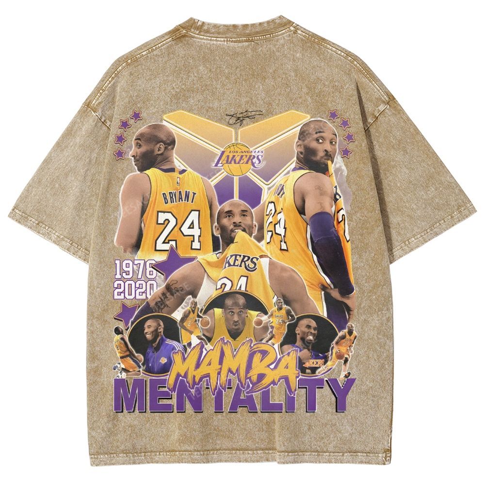 Kobe Tee 24  Unisex Fit Washed T-Shirt 