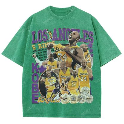 Kobe Tee 24  Unisex Fit Washed T-Shirt 