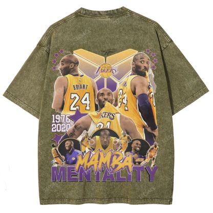 Kobe Tee 24  Unisex Fit Washed T-Shirt 