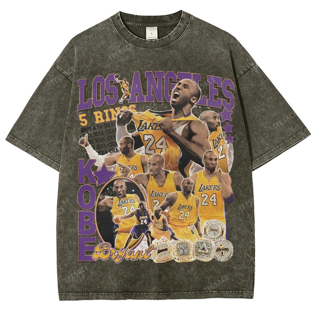Kobe Tee 24  Unisex Fit Washed T-Shirt 