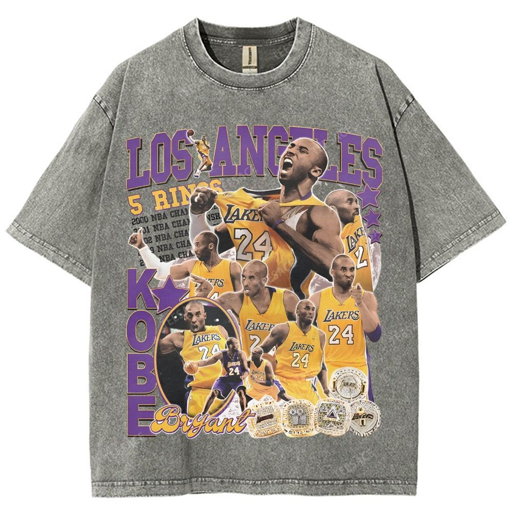 Kobe Tee 24  Unisex Fit Washed T-Shirt 