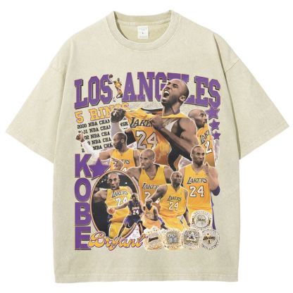 Kobe Tee 24  Unisex Fit Washed T-Shirt 