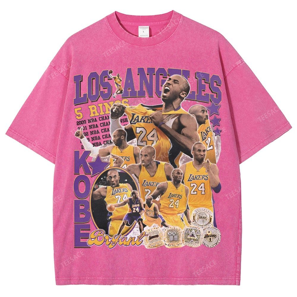 Kobe Tee 24  Unisex Fit Washed T-Shirt 