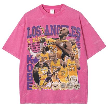 Kobe Tee 24  Unisex Fit Washed T-Shirt 