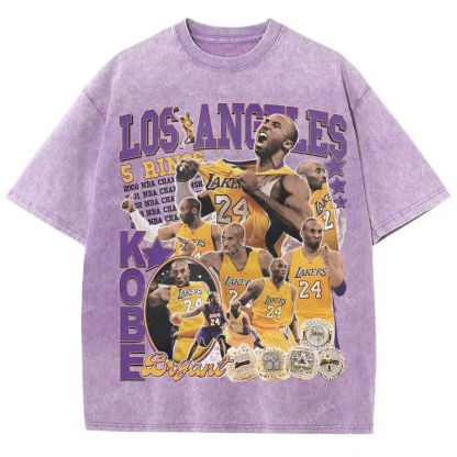 Kobe Tee 24  Unisex Fit Washed T-Shirt 