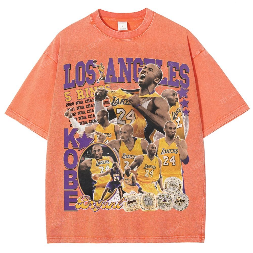 Kobe Tee 24  Unisex Fit Washed T-Shirt 
