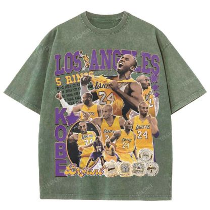 Kobe Tee 24  Unisex Fit Washed T-Shirt 