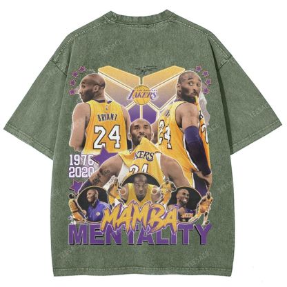 Kobe Tee 24  Unisex Fit Washed T-Shirt 