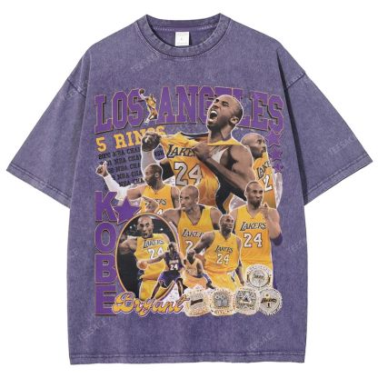 Kobe Tee 24  Unisex Fit Washed T-Shirt 