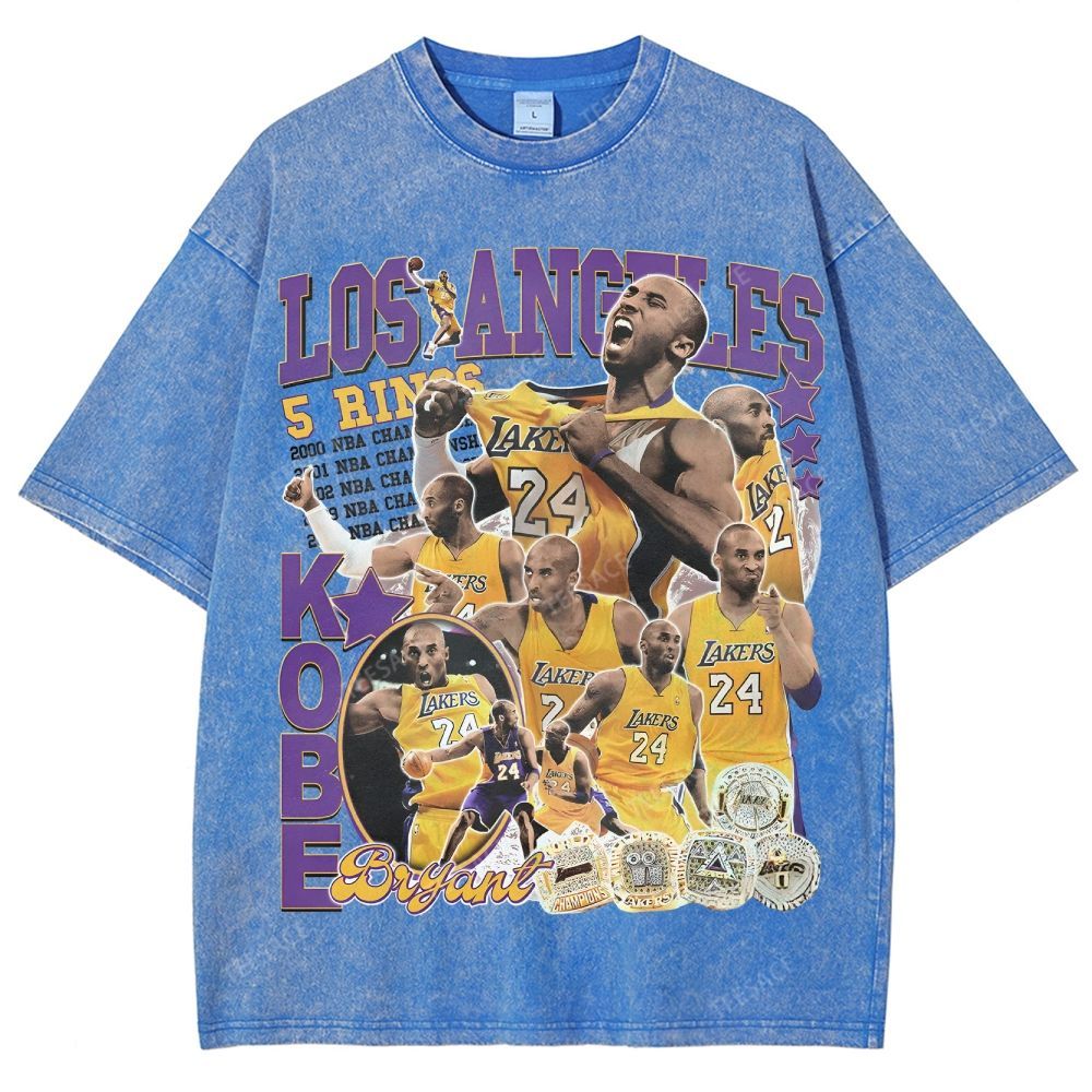 Kobe Tee 24  Unisex Fit Washed T-Shirt 
