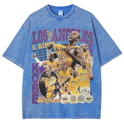 Kobe Tee 24  Unisex Fit Washed T-Shirt 