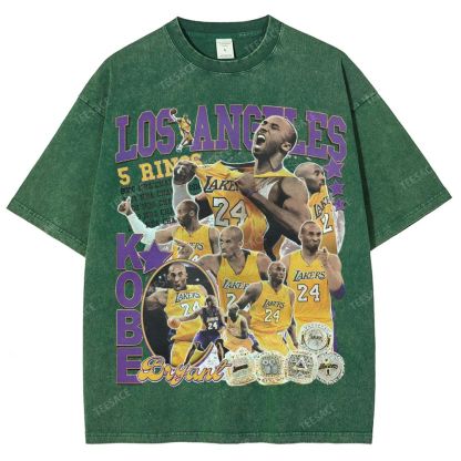Kobe Tee 24  Unisex Fit Washed T-Shirt 