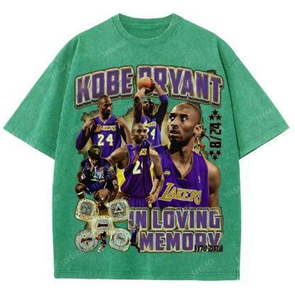 Kobe Tee Unisex Fit Washed T-Shirt  
