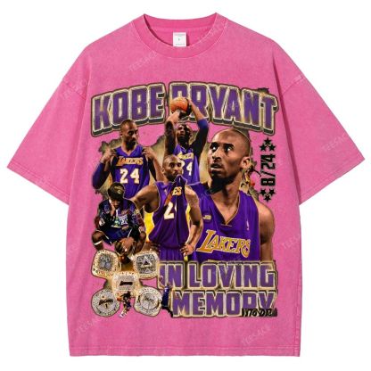 Kobe Tee Unisex Fit Washed T-Shirt  