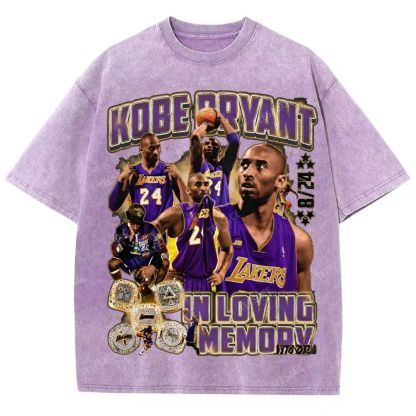 Kobe Tee Unisex Fit Washed T-Shirt  
