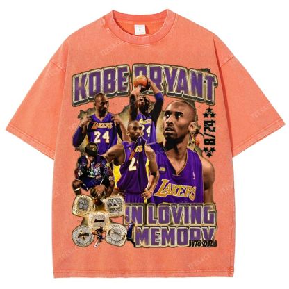 Kobe Tee Unisex Fit Washed T-Shirt  