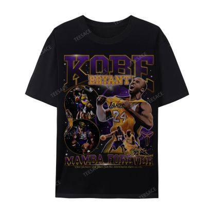 Casual Short Sleeve T-Shirt MAMBA Forever Kobe Tee