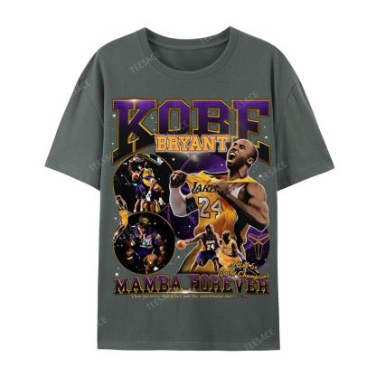 Casual Short Sleeve T-Shirt MAMBA Forever Kobe Tee