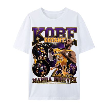 Casual Short Sleeve T-Shirt MAMBA Forever Kobe Tee