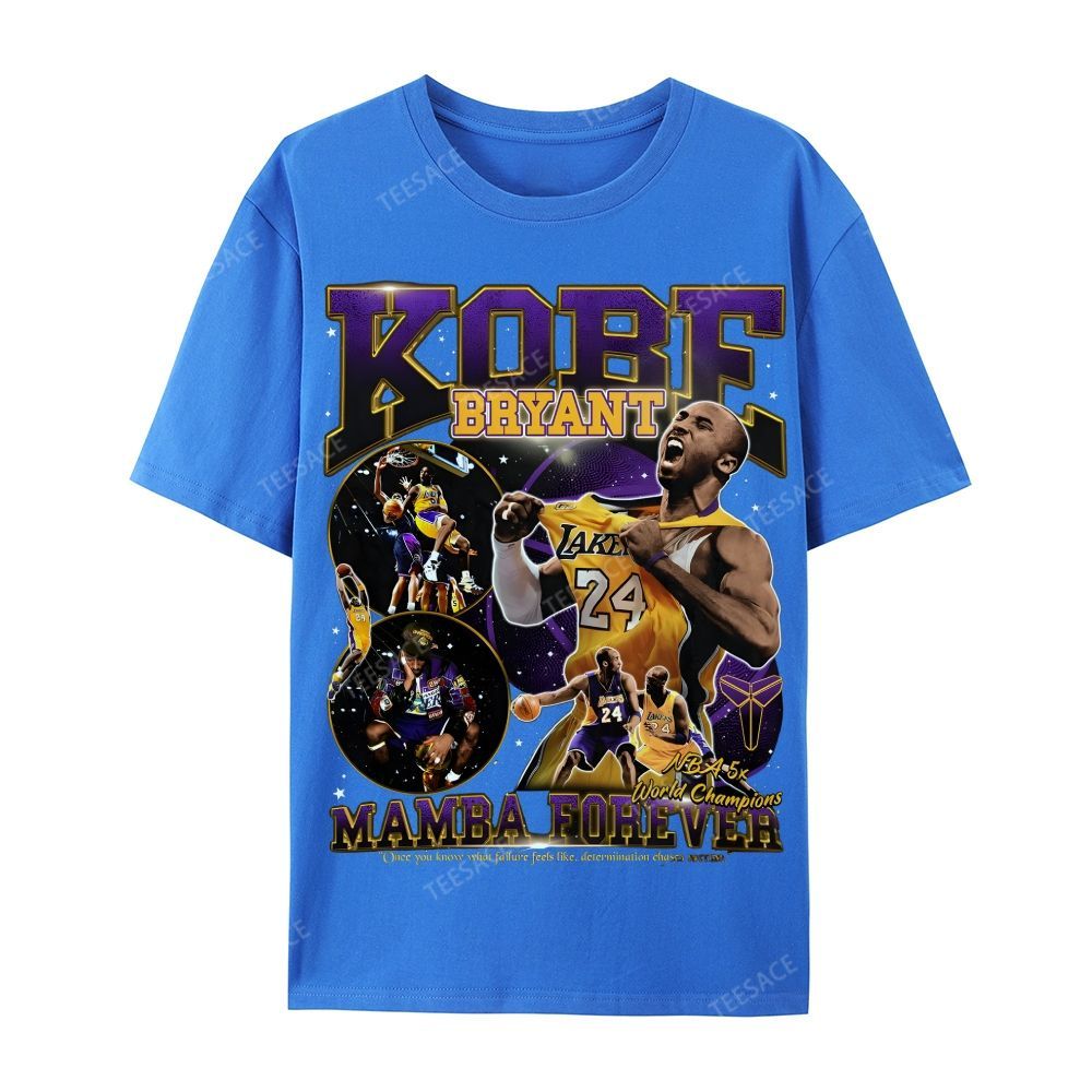 Casual Short Sleeve T-Shirt MAMBA Forever Kobe Tee