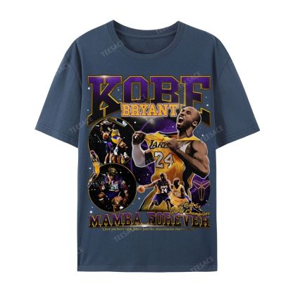 Casual Short Sleeve T-Shirt MAMBA Forever Kobe Tee