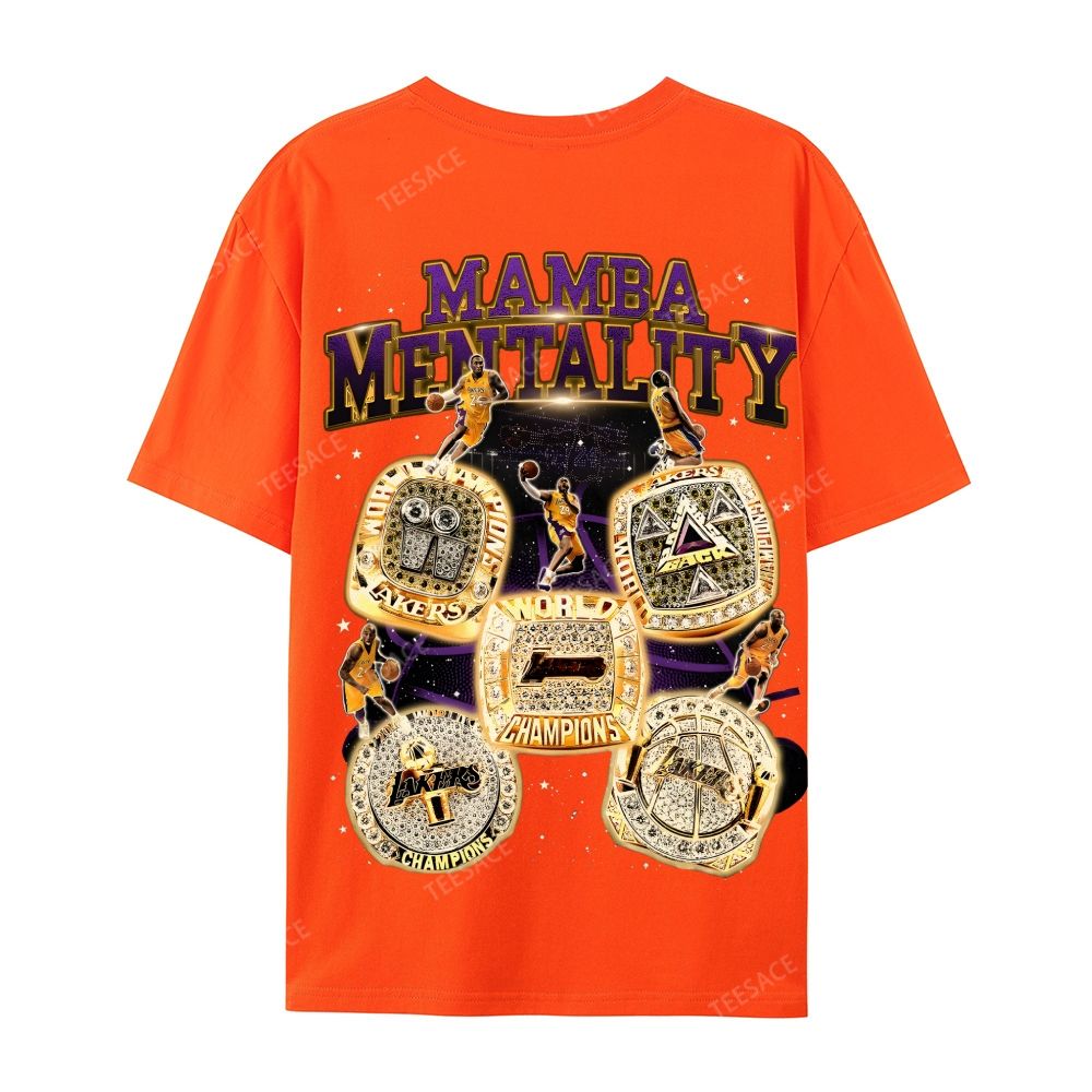 Casual Short Sleeve T-Shirt MAMBA Forever Kobe Tee