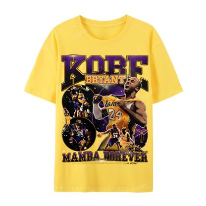 Casual Short Sleeve T-Shirt MAMBA Forever Kobe Tee