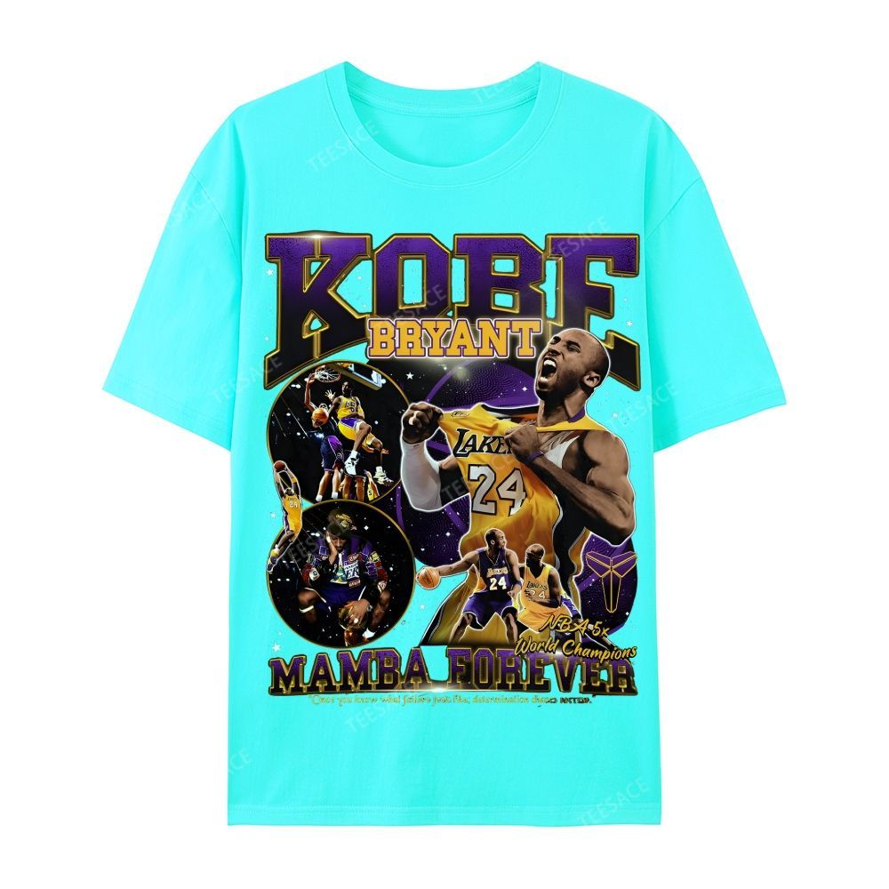 Casual Short Sleeve T-Shirt MAMBA Forever Kobe Tee