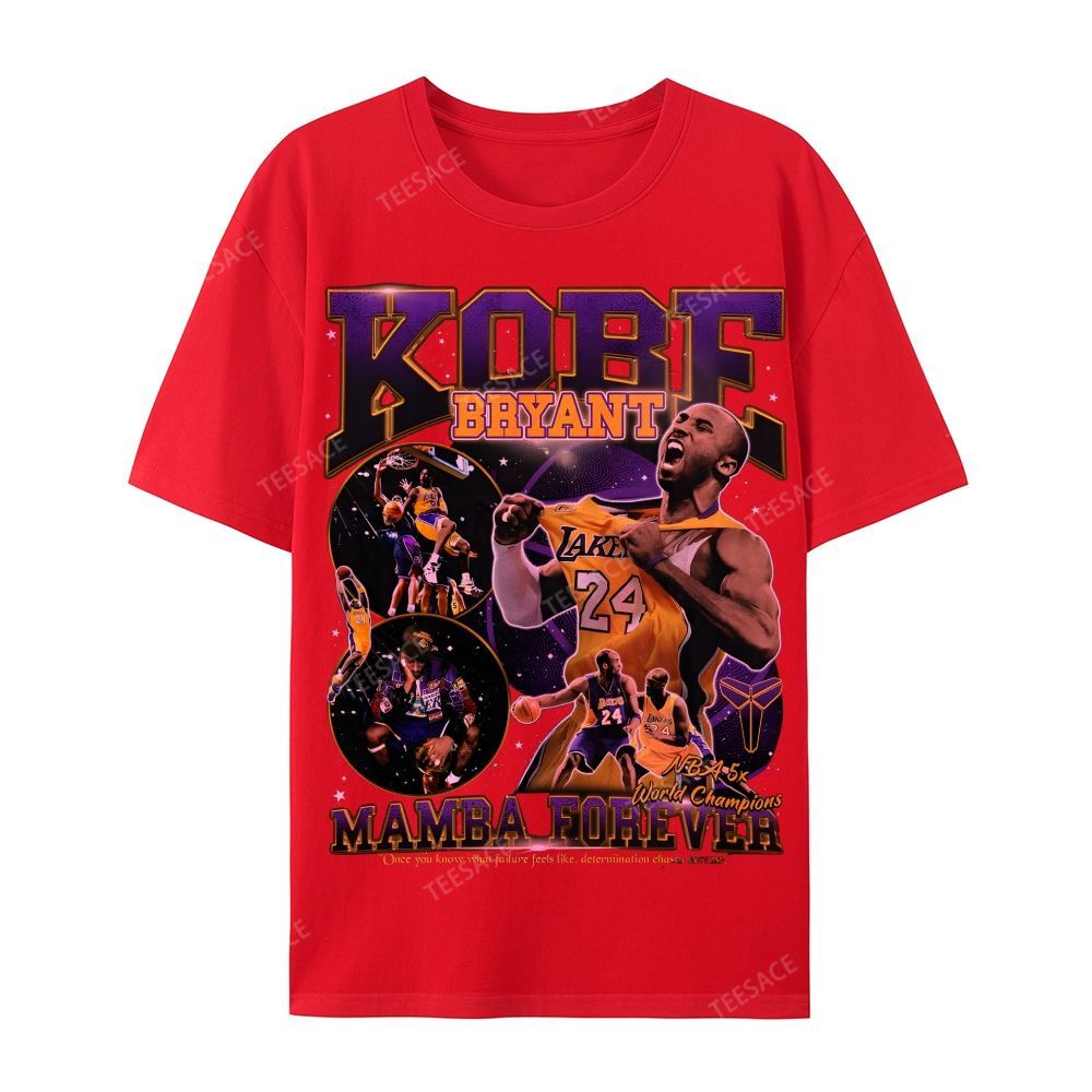 Casual Short Sleeve T-Shirt MAMBA Forever Kobe Tee