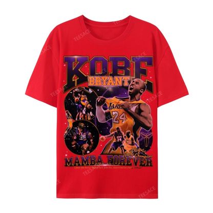Casual Short Sleeve T-Shirt MAMBA Forever Kobe Tee