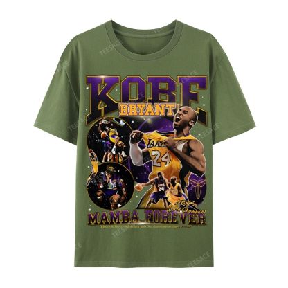 Casual Short Sleeve T-Shirt MAMBA Forever Kobe Tee