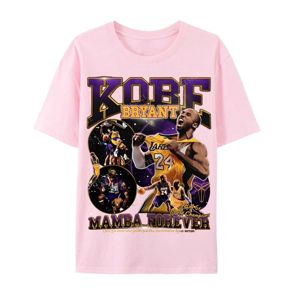 Casual Short Sleeve T-Shirt MAMBA Forever Kobe Tee