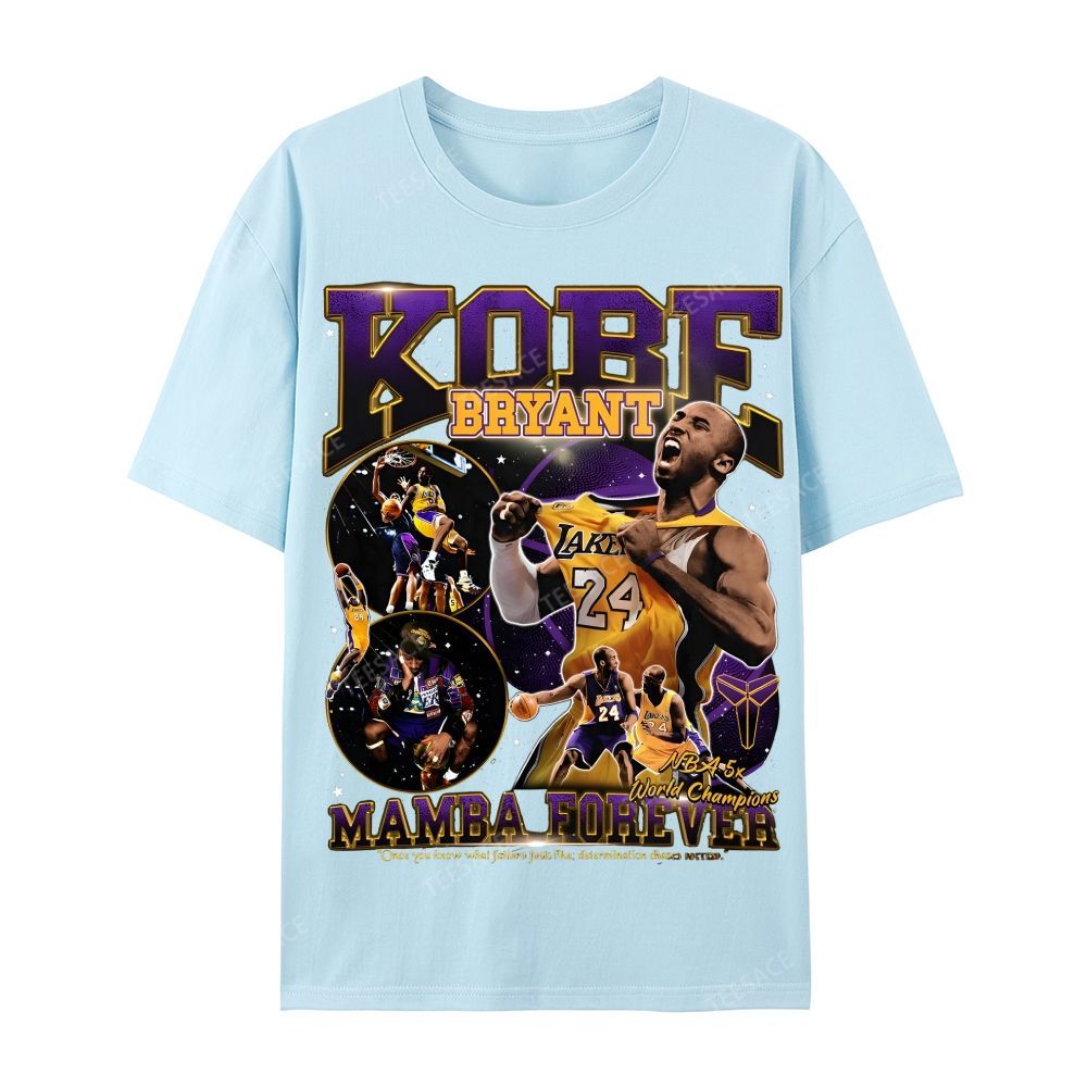 Casual Short Sleeve T-Shirt MAMBA Forever Kobe Tee