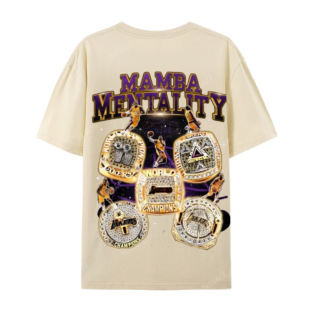 Casual Short Sleeve T-Shirt MAMBA Forever Kobe Tee