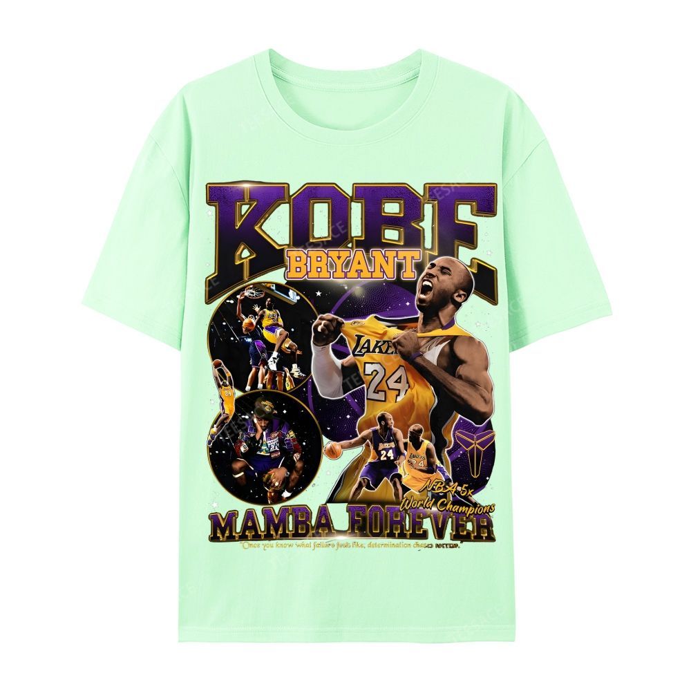 Casual Short Sleeve T-Shirt MAMBA Forever Kobe Tee