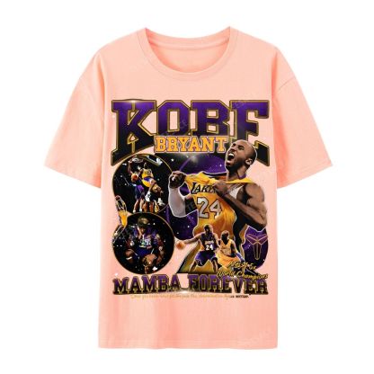 Casual Short Sleeve T-Shirt MAMBA Forever Kobe Tee