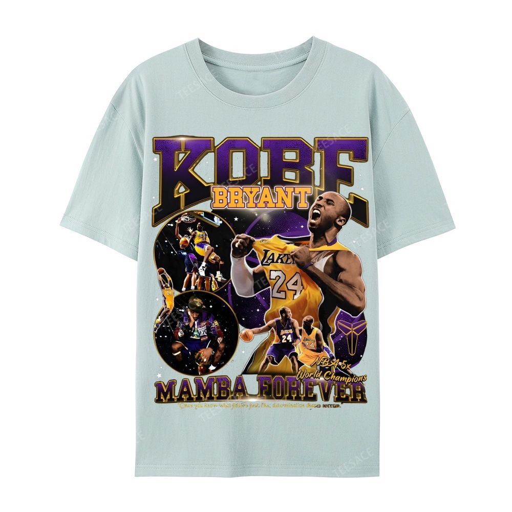 Casual Short Sleeve T-Shirt MAMBA Forever Kobe Tee