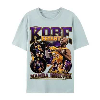 Casual Short Sleeve T-Shirt MAMBA Forever Kobe Tee