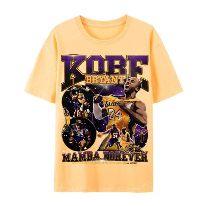 Casual Short Sleeve T-Shirt MAMBA Forever Kobe Tee