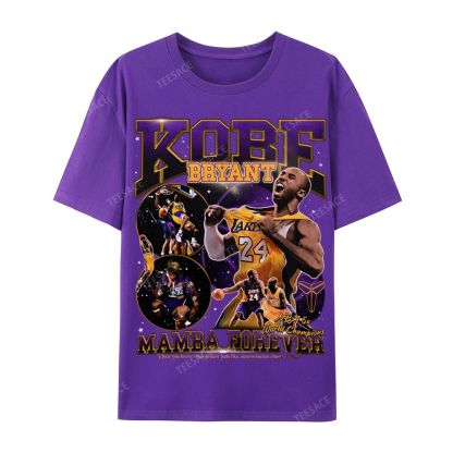 Casual Short Sleeve T-Shirt MAMBA Forever Kobe Tee