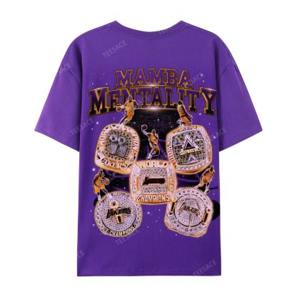 Casual Short Sleeve T-Shirt MAMBA Forever Kobe Tee