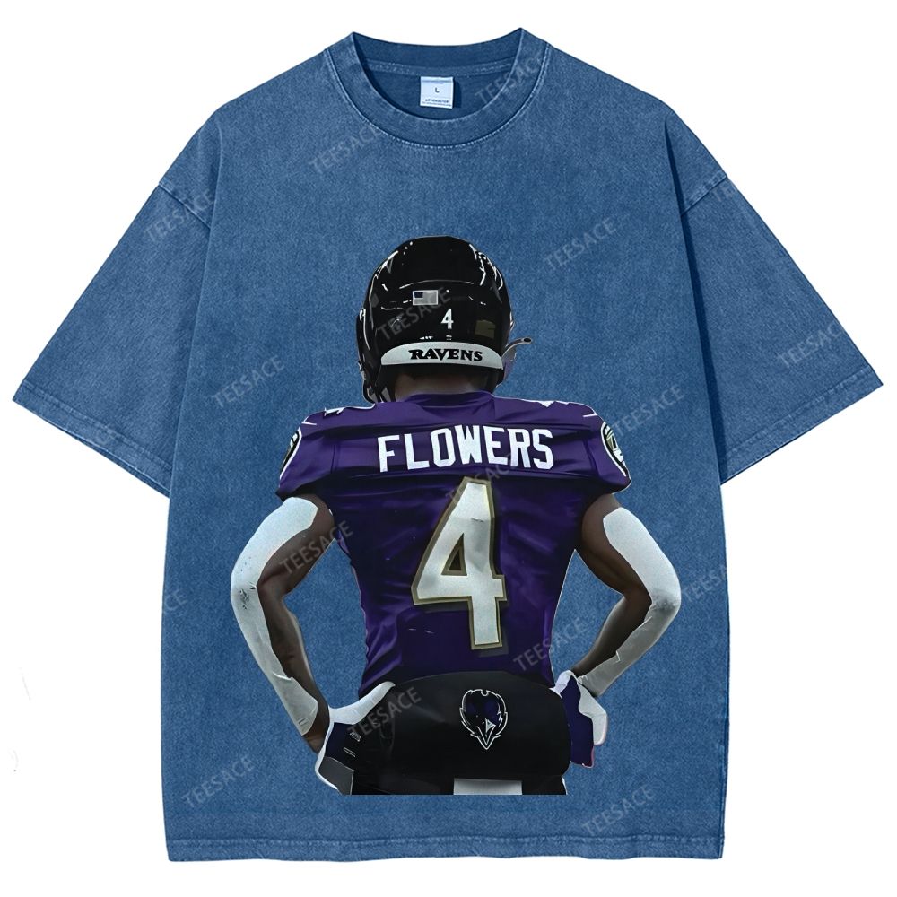 RAVENS ZayFlowers Unisex Fit Washed T-Shirt 2504015280