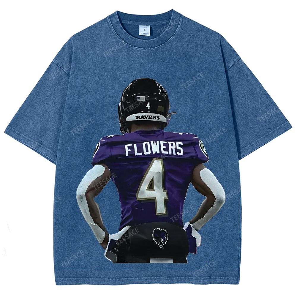 RAVENS ZayFlowers Unisex Fit Washed T-Shirt 2504015280